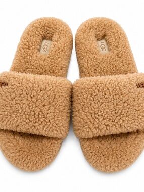 UGG Fuzz Sugar Slide Slippers Chestnut Women’s Size 8 EU 39